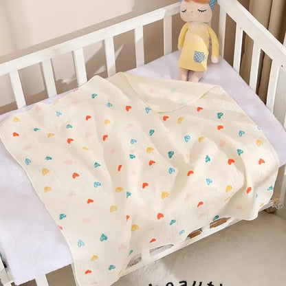 Cotton-Muslin-Blankets-For-Kids-heart-print