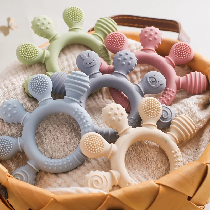 Ring Teether/Chew Toy for Baby (BPA-Free)