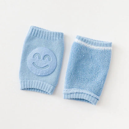 Smiley Knee Pads for Crawling Baby, Soft Breathable, Anti-Slip & Stretchable