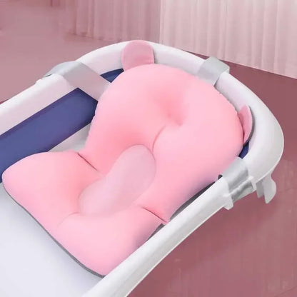 Adjustable Newborn Baby Bath Cushion for Tub - Safe, Floating Support for Comfortable Bath Time