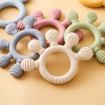 Ring Teether/Chew Toy for Baby (BPA-Free)