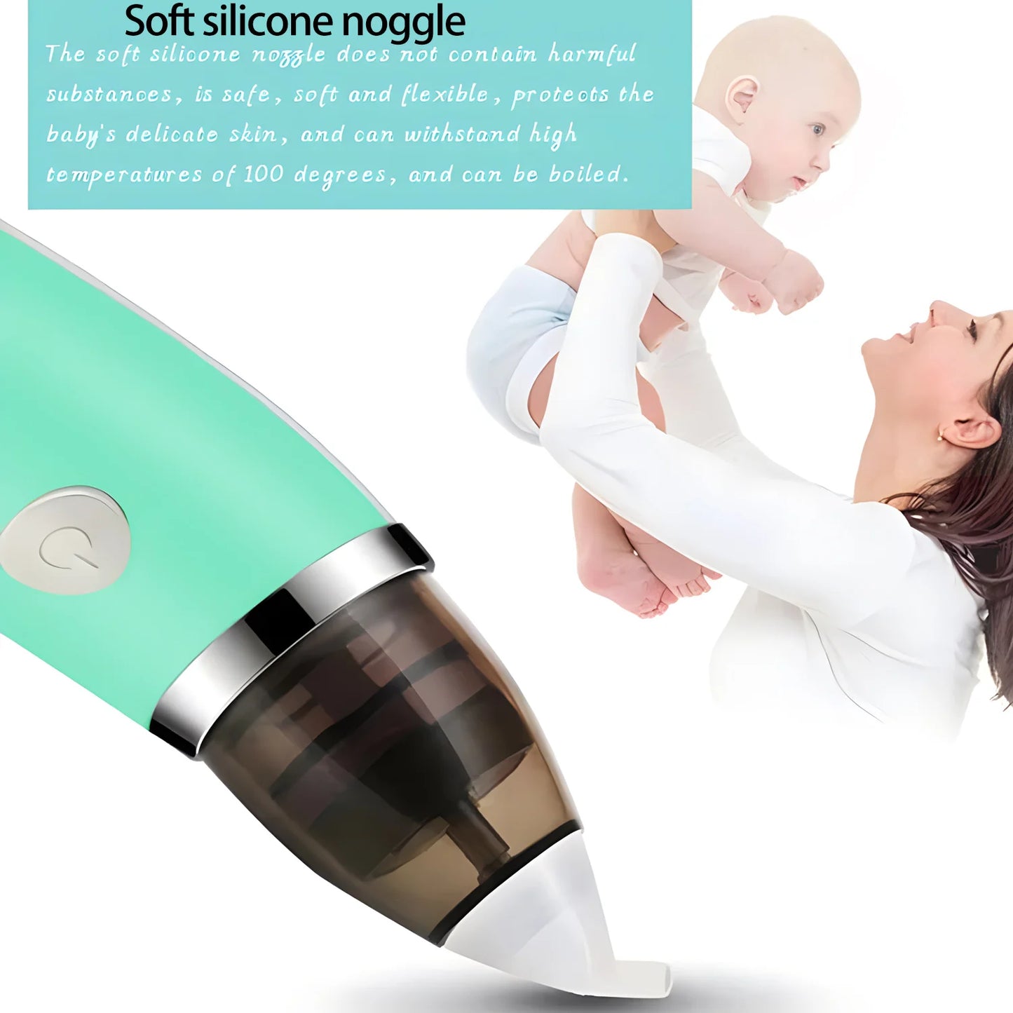 Rechargeable Baby Nose Cleaner & Aspirator With Adjustable Suction